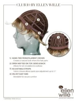 Club 10 Wig By Ellen Wille | Mono Crown -Wig Discount Store Club10 2