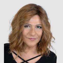 Emma Wig By Envy | Mono Part | Human Hair | Synthetic Blend 27 Emma Wig By Envy | Mono Part | Human Hair | Synthetic Blend -Wig Discount Store Envy Emma CreamedCoffee EnvyHair