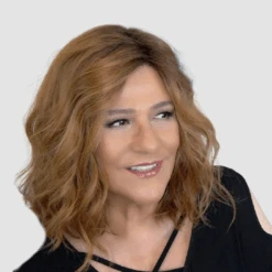 Emma Wig By Envy | Mono Part | Human Hair | Synthetic Blend 26 Emma Wig By Envy | Mono Part | Human Hair | Synthetic Blend -Wig Discount Store Envy Emma CreamedCoffee EnvyHair 2