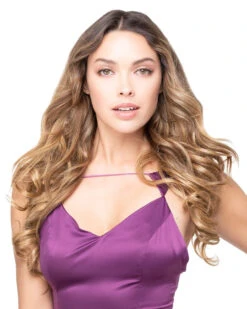 The Extension Hair Piece By TressAllure | Heat Friendly Synthetic -Wig Discount Store Extensions Light Brown 26 cropped