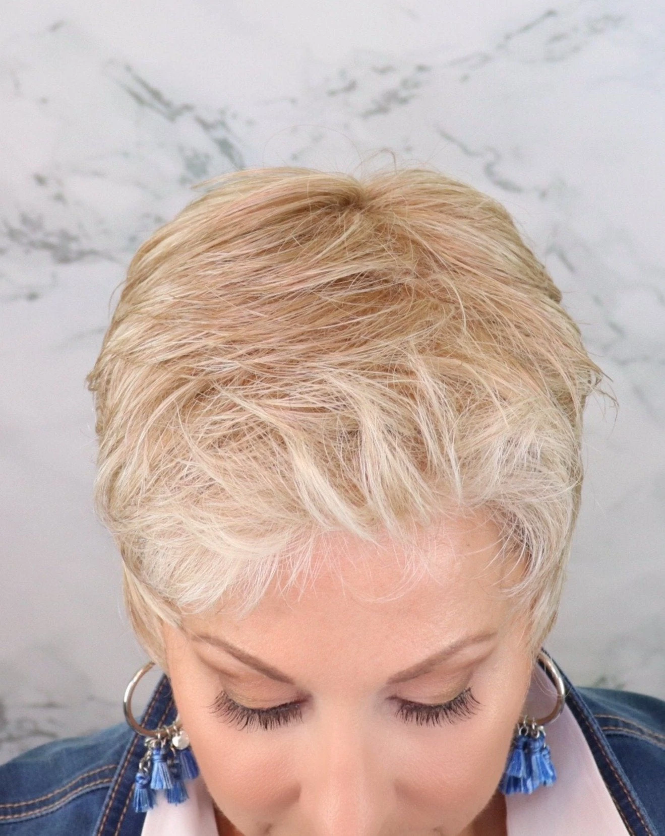 Fiona Wig By Envy | Mono Crown | Human Hair | Synthetic Blend 11 Fiona Wig By Envy | Mono Crown | Human Hair | Synthetic Blend - Image 9