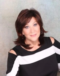 Ferrara Wig By Ellen Wille | Mono Part -Wig Discount Store FerraraRedvinoshadedfront