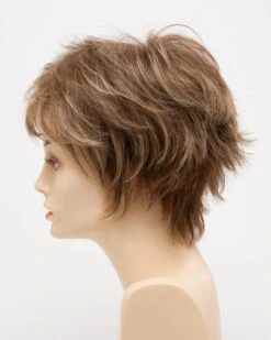 Flame Wig By Envy | Mono Crown | Human Hair | Synthetic Blend -Wig Discount Store FlameLeftSide DarkBlonde