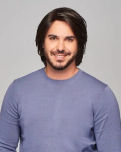 Sharp Men's Wig By HIM | Mono Top | Human Hair Blend