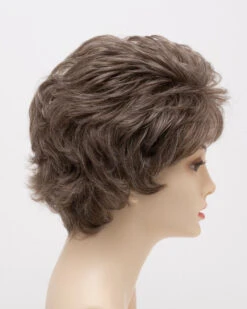 Heather Wig By Envy | Mono Top | Human Hair Blend -Wig Discount Store HeaherRightSide DarkGrey