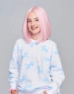 Sweetly Pink Children's Wig By Hairdo -Wig Discount Store KIDZ SweetlyPink Model2 Front1
