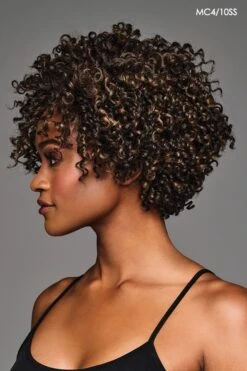 Aniyah Wig By Kim Kimble | Heat-Friendly Synthetic -Wig Discount Store KK Aniyah Model2 Side1