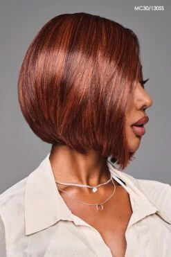 Hailey Wig By Kim Kimble | Heat-Friendly Synthetic -Wig Discount Store KK Hailey Model Side1