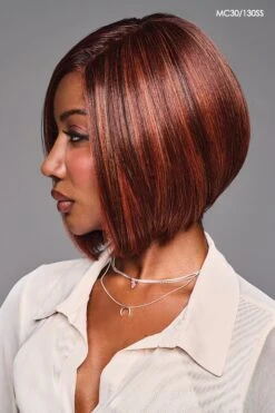 Hailey Wig By Kim Kimble | Heat-Friendly Synthetic -Wig Discount Store KK Hailey Model Side3