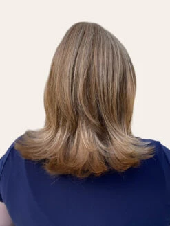 Lisa Wig By Envy | Human Hair/Synthetic Blend -Wig Discount Store Lisa Envy DarkerBlonde Back