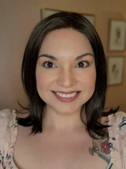 Lisa Wig By Envy | Human Hair/Synthetic Blend -Wig Discount Store LisabyEnvyDarkBrownFront