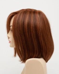 Lynsey Wig By Envy | Mono Top | Human Hair | Synthetic Blend -Wig Discount Store LynseyLeftSide LighterRed