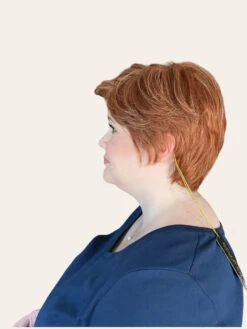 Paula Wig By Envy | Human Hair/Synthetic Blend -Wig Discount Store Paula Envy LighterRed Left