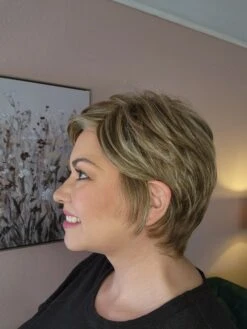 Paula Wig By Envy | Human Hair/Synthetic Blend -Wig Discount Store PaulabyEnvyAlmondBreezeSide