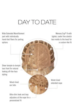 Day To Date Wig By Raquel Welch | Heat-Friendly Synthetic -Wig Discount Store RW DayToDate CapConstruction