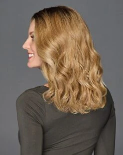 Top Billing Wavy 14" Topper By Raquel Welch | Mono Top -Wig Discount Store RW TopBilling14 Model Side1