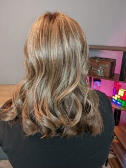 Crave The Wave Topper By Raquel Welch -Wig Discount Store RWCravetheWaveSSIcedCafeLatteBack