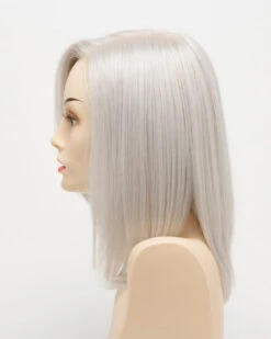 Zoey Wig By Envy | Mono Top | Human Hair | Synthetic Blend -Wig Discount Store ZoeyLeftSide LightGrey