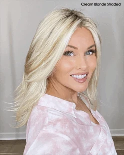 Noblesse Wig By Ellen Wille | Mono Top | Synthetic -Wig Discount Store cEllenWilleNoblesseCreamBlondeShaded 1