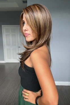 Lauren Wig By BelleTress | Heat-Friendly Synthetic -Wig Discount Store cLaurenBTRichChocolateBrownRside2