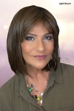 Whisper Wig By Toni Brattin | Heat-Friendly Synthetic | Large Cap -Wig Discount Store cTBWHISPERLightBrownFront2 85da90ee 6213 43fb 8496 d445863980b6