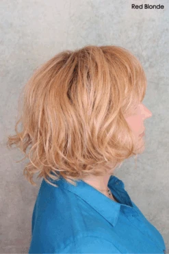Trendy Wig By Toni Brattin | Heat-Friendly Synthetic -Wig Discount Store cTrendyRedBlondeTBSide