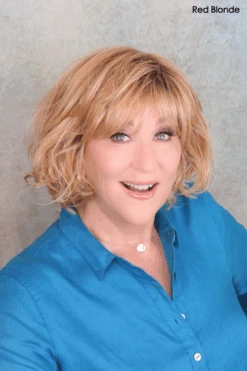 Trendy Wig By Toni Brattin | Heat-Friendly Synthetic -Wig Discount Store cTrendyRedBlondeTBfront