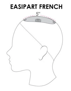 EasiPart Topper French 8" | Remy Human Hair -Wig Discount Store easiPart French Coverage