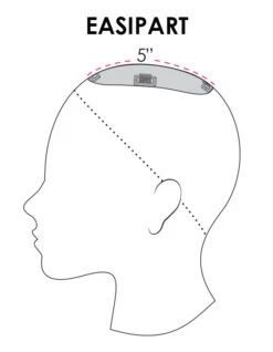 EasiPart Topper 8" | Remy Human Hair 27 EasiPart Topper 8" | Remy Human Hair -Wig Discount Store easiPart coverage