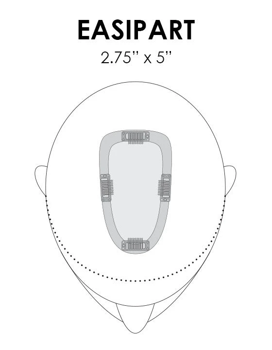 EasiPart Topper 8" | Remy Human Hair 7 EasiPart Topper 8" | Remy Human Hair - Image 5