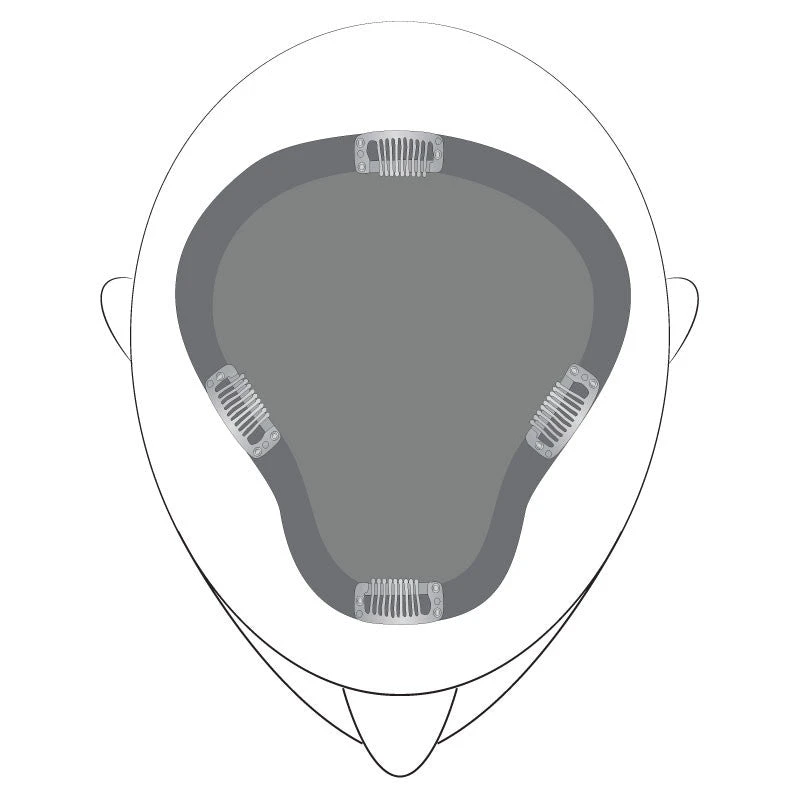 EasiPart XL Topper 12" | Remy Human Hair 10 EasiPart XL Topper 12" | Remy Human Hair - Image 8